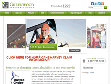 Tablet Screenshot of greenwoodinsurance.net